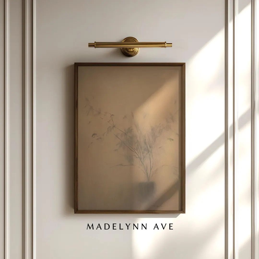 Maple – Potted Tree Unframed Art Print, Minimalist Botanical Wall Art for Neutral Earthy Modern... | Etsy (US)