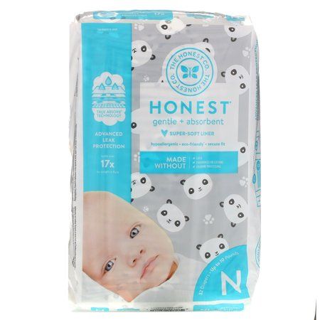 The Honest Company - Diapers Size 0 Newborn - Pandas - 32 Count | Walmart (US)