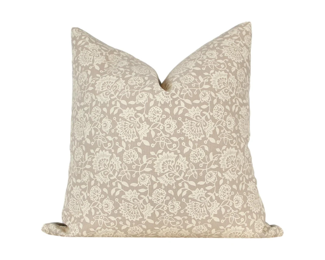 Chiang Mai Floral Pillow Cover - Etsy | Etsy (US)