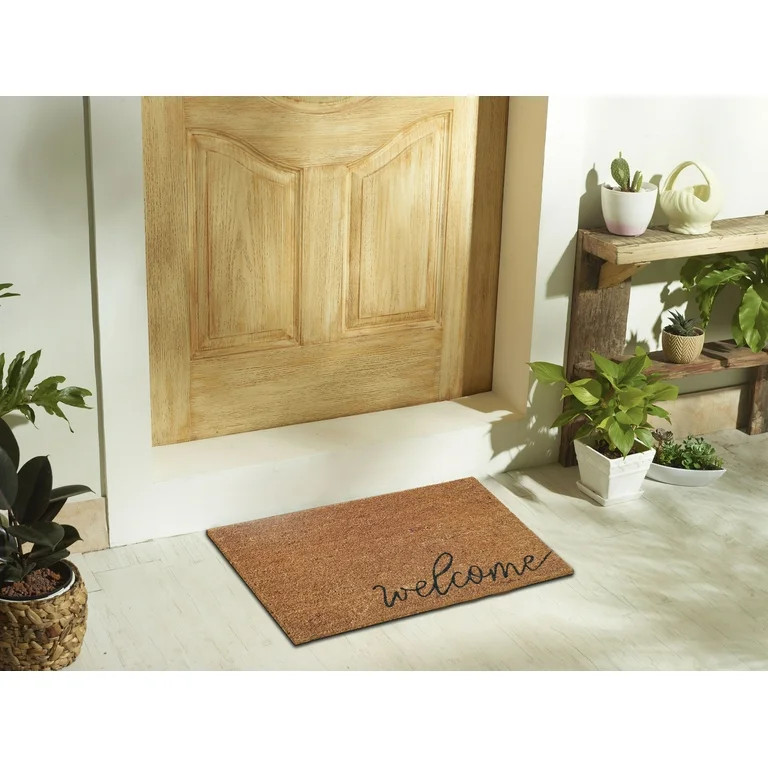 Mainstays Welcome Coir Doormat 18"x30" | Walmart (US)