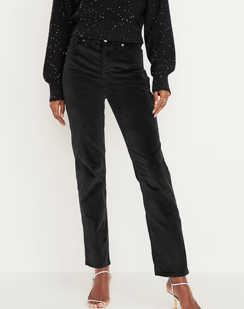 On sale - for a dressier thanksgiving, go with these velvet pants; these would also be great for Christmas.  


#LTKSeasonal #LTKU #LTKHoliday #LTKOver40 #salefinds #velvetpants #oldnavy #holidayoutfit #thanksgiving #thanksgivingoutfit 

#LTKStyleTip #LTKFindsUnder50 #LTKSaleAlert
