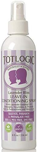 TotLogic Kids Detangler Spray and Leave In Conditioner - Naturally Scented with Essential Oils - ... | Amazon (US)