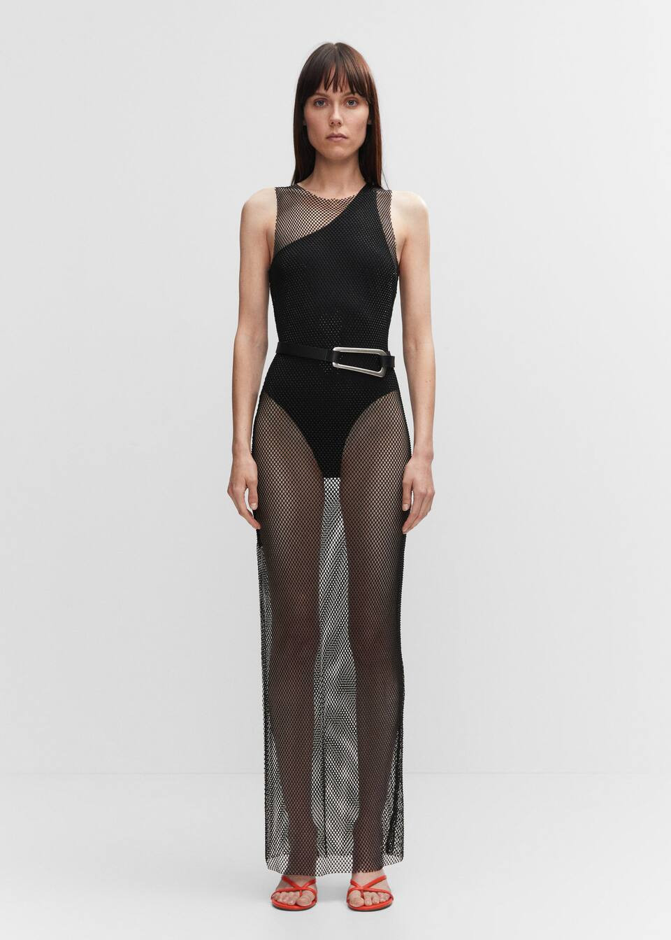 Irregular maxi buckle belt -  Women | Mango USA | MANGO (US)