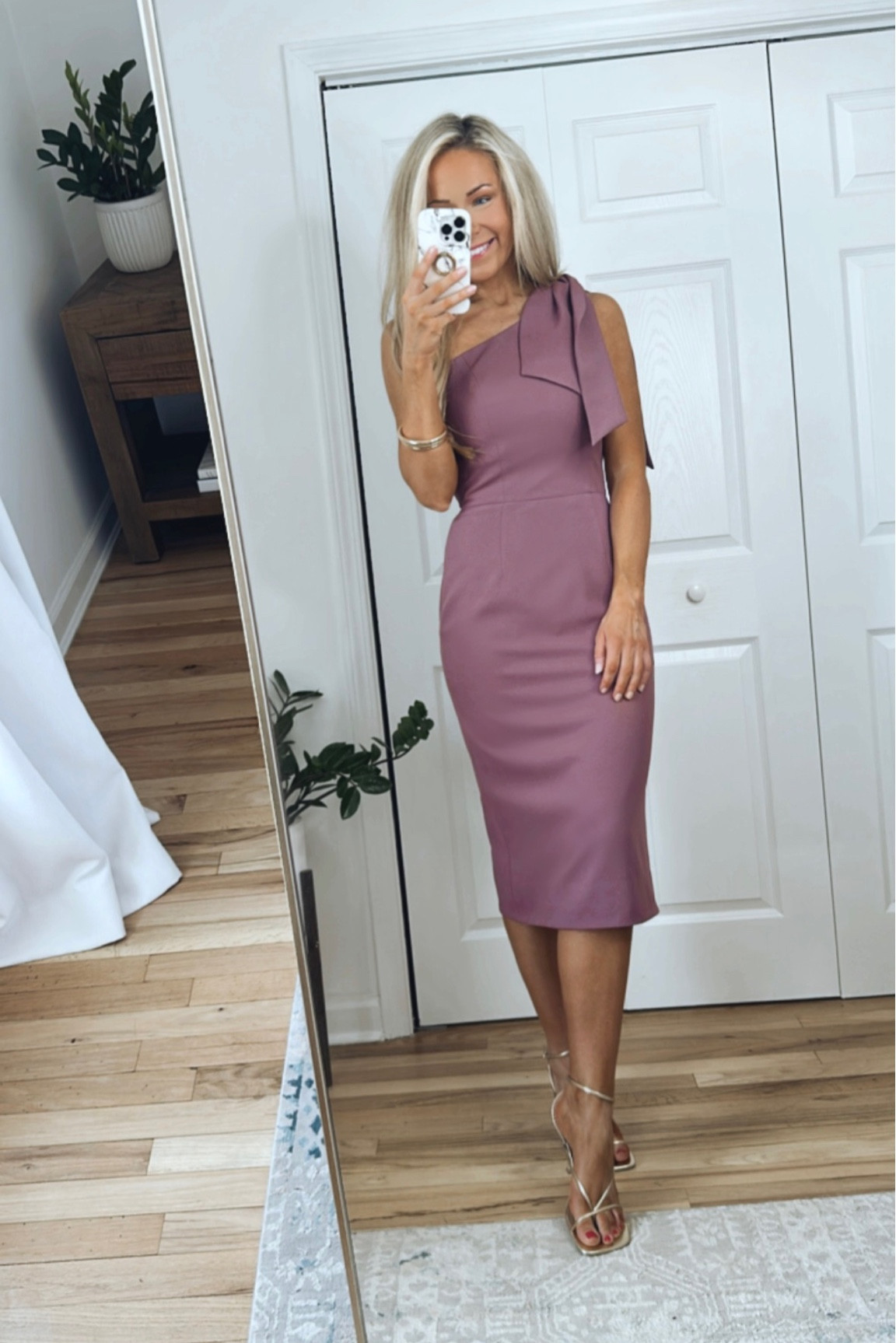 open lace back dress Dress The Population Tiffany Dress - Purple main image 1