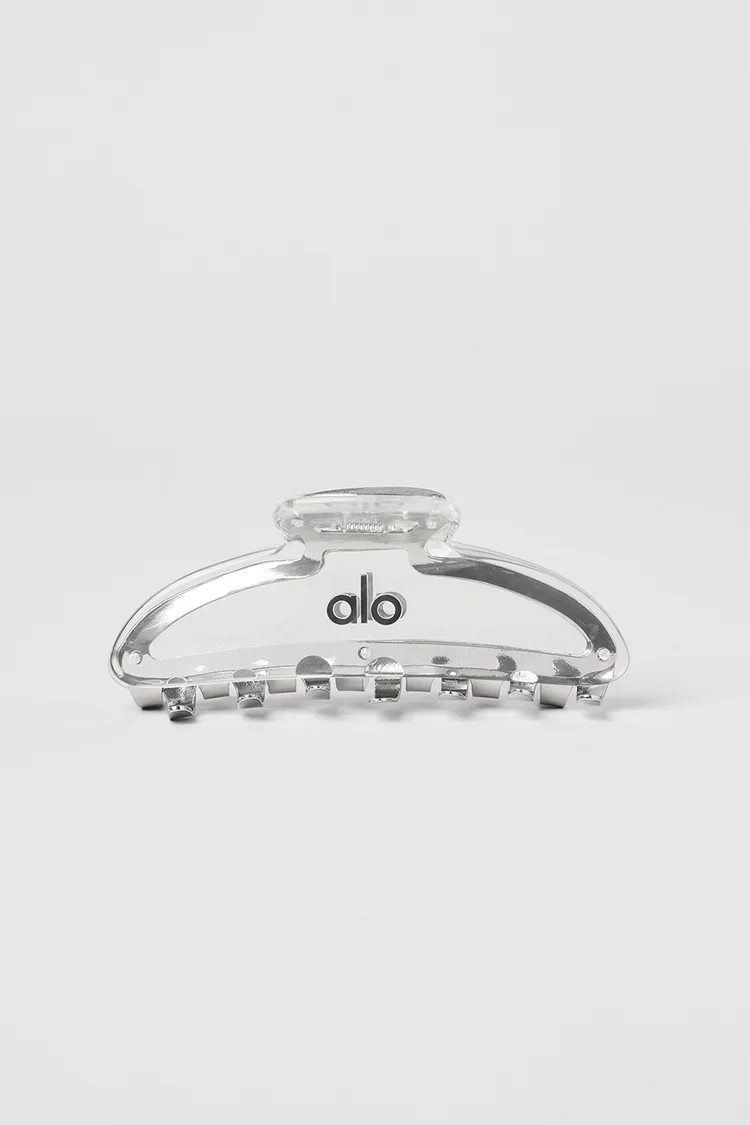 Acrylic Illusion Claw Clip - Clear Acetate/Chrome | Alo Yoga (US)