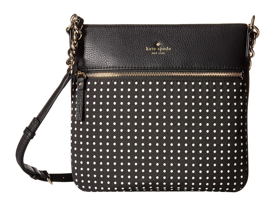 Kate Spade New York - Cobble Hill Dot Ellen (Black/Cream) Cross Body Handbags | Zappos