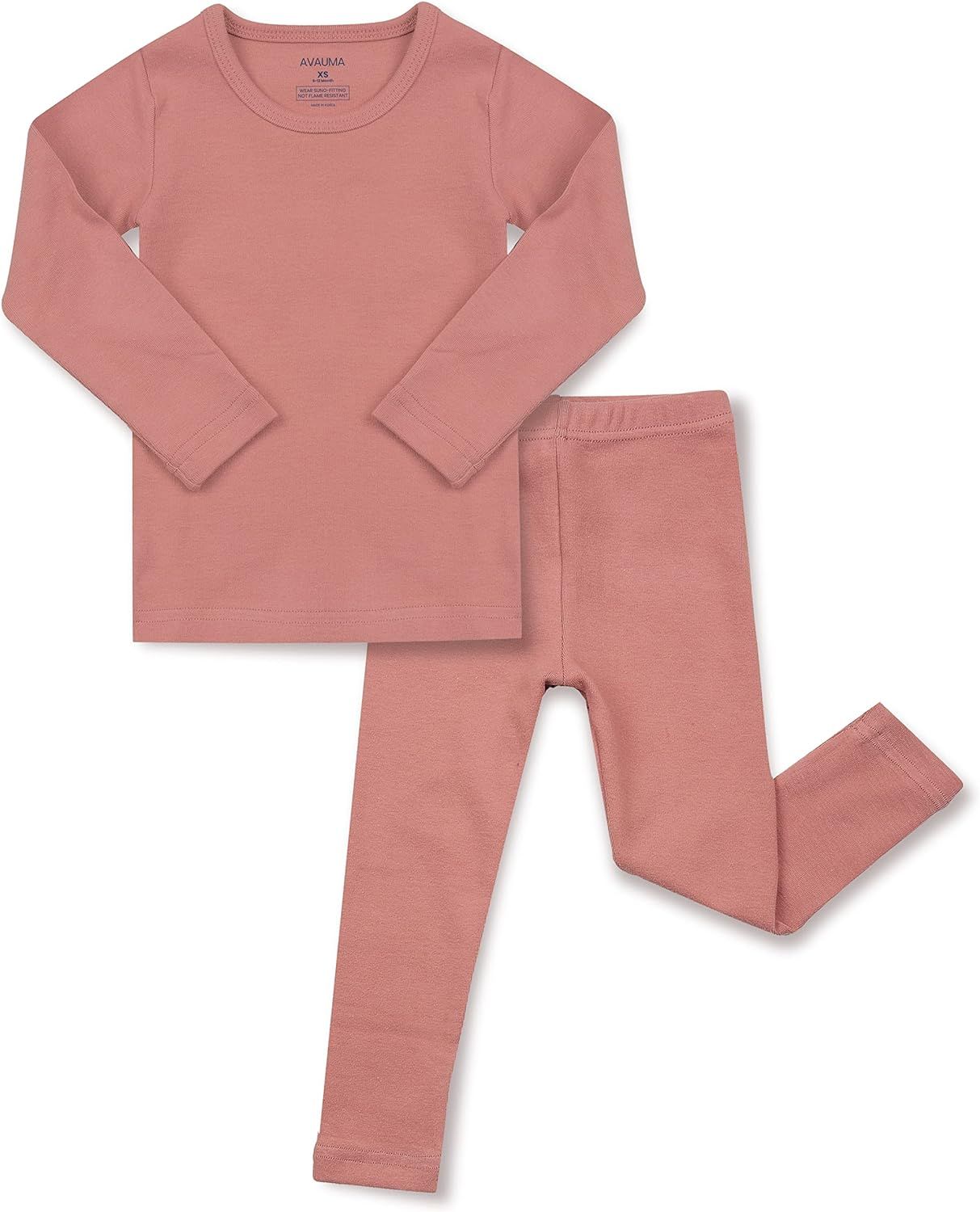AVAUMA Baby Boys Girls Pajama Set Kids Toddler Snug fit Basic Cotton Sleepwear pjs for Daily | Amazon (US)