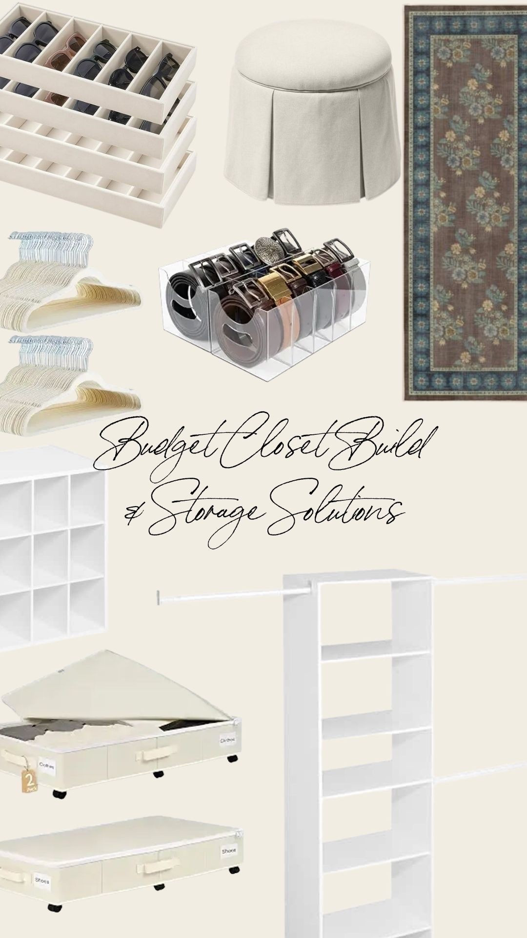 Budget closet build + organization finds 🤍 check out my substack for all of the details!