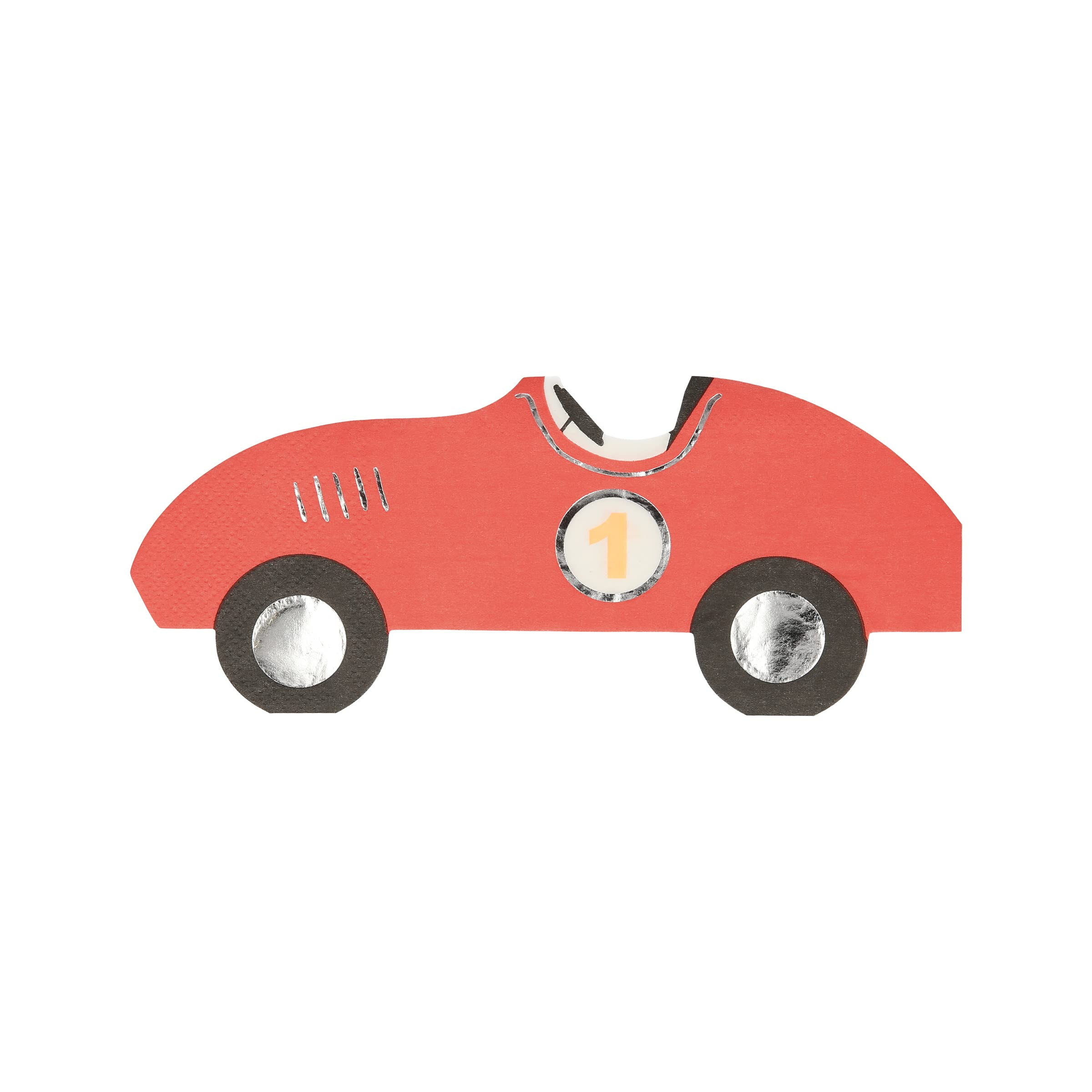 Meri Meri Race Car Napkins (Pack of 16), Thick & Absorbent 3-Ply Paper Napkins, Disposable | Amazon (US)