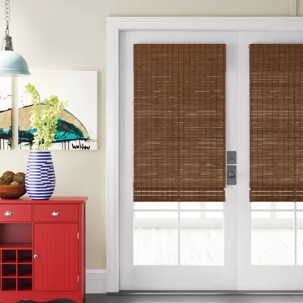 Semi-Sheer Brown Roman Shade | Wayfair North America