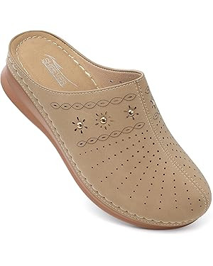 SHIBEVER Clogs for Women Mules Slip-On: Closed Toe Clog - Comfortable Womens Mule | Amazon (US)