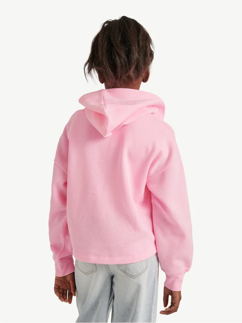 Justice Girls Full Zip Fleece Hoodie, Sizes XS - XLP | Walmart (US)