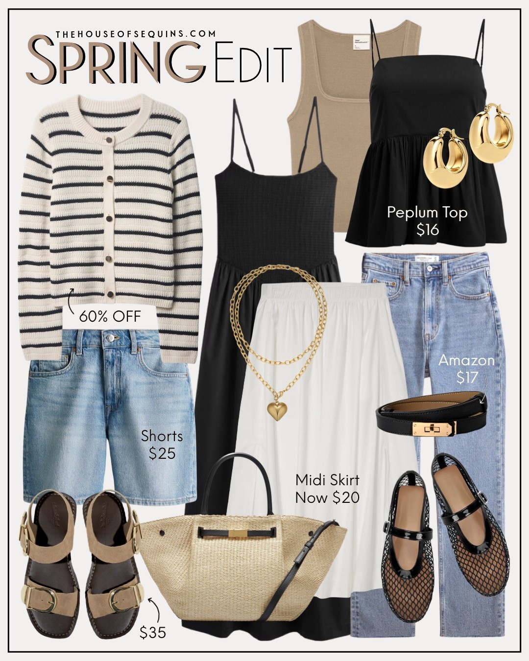 Shop Sorting Outfit finds! Peplum top, poplin skirt, midi skirt, denim shorts, Abercrombie jeans, striped cropped cardigan, mesh flats, Amazon fashion Hermes belt look for less, summer dress, sundress and more! 

#LTKFindsUnder100 #LTKSaleAlert #LTKFindsUnder50