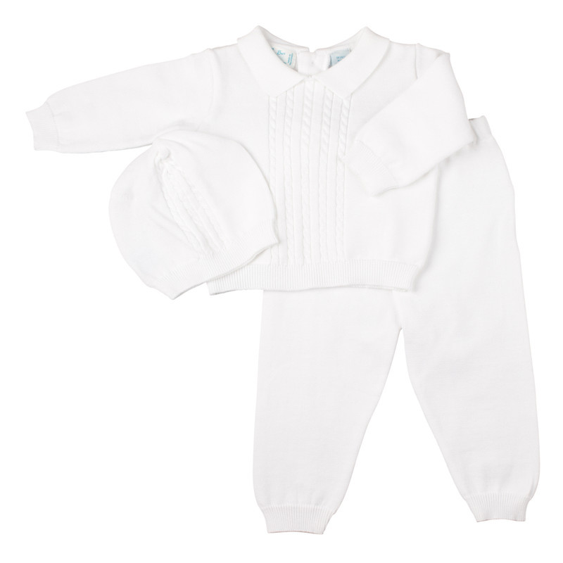 Cable Knit Two Piece with Hat | Feltman Brothers