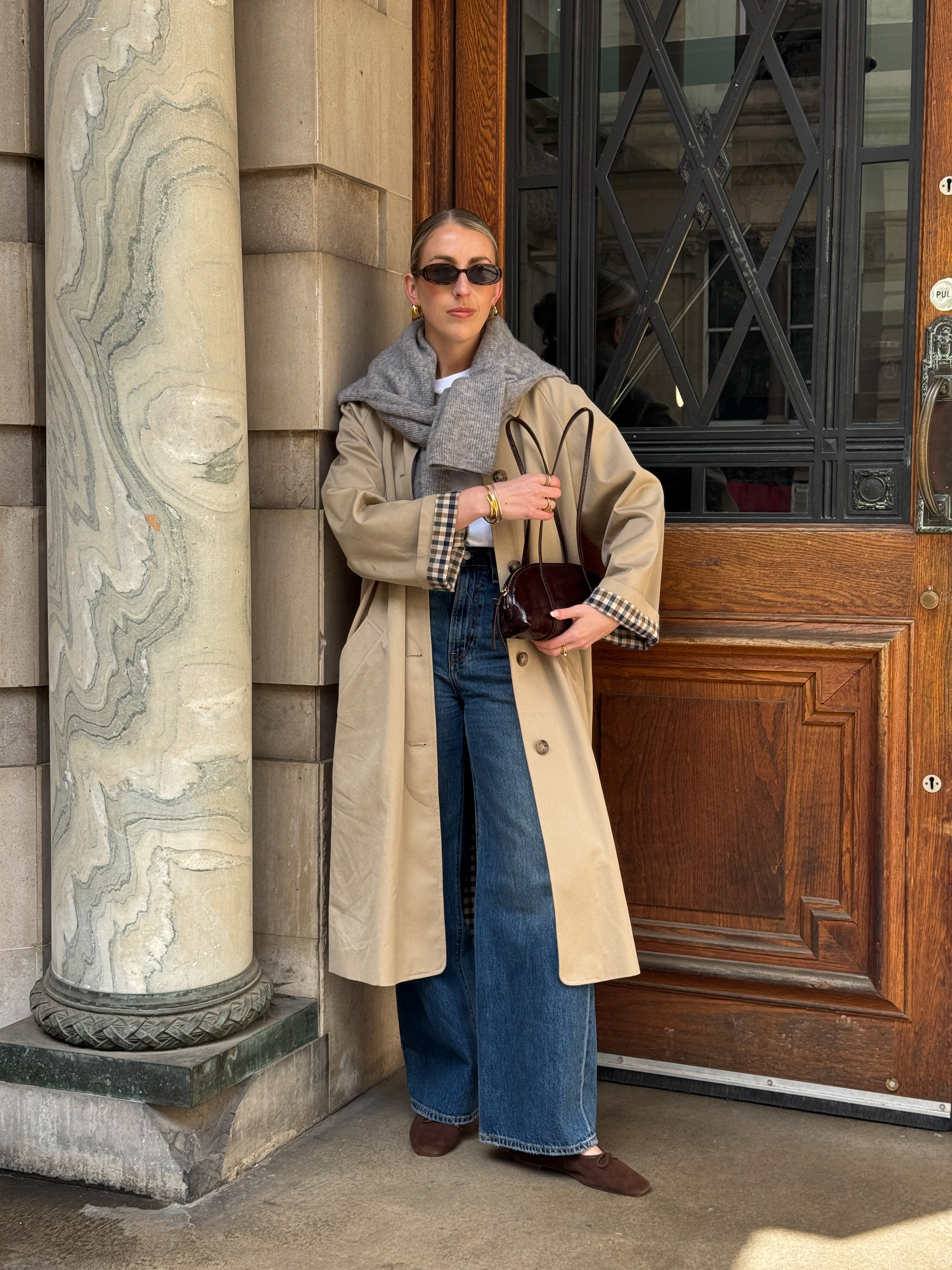 Trench Coat, Wide Low Jeans, Bag, Suede Ballerinas, T-Shirt, & Other Stories UK, H&M, COS, Arket, Sezane 

 

#LTKuk #LTKspring #LTKstyletip