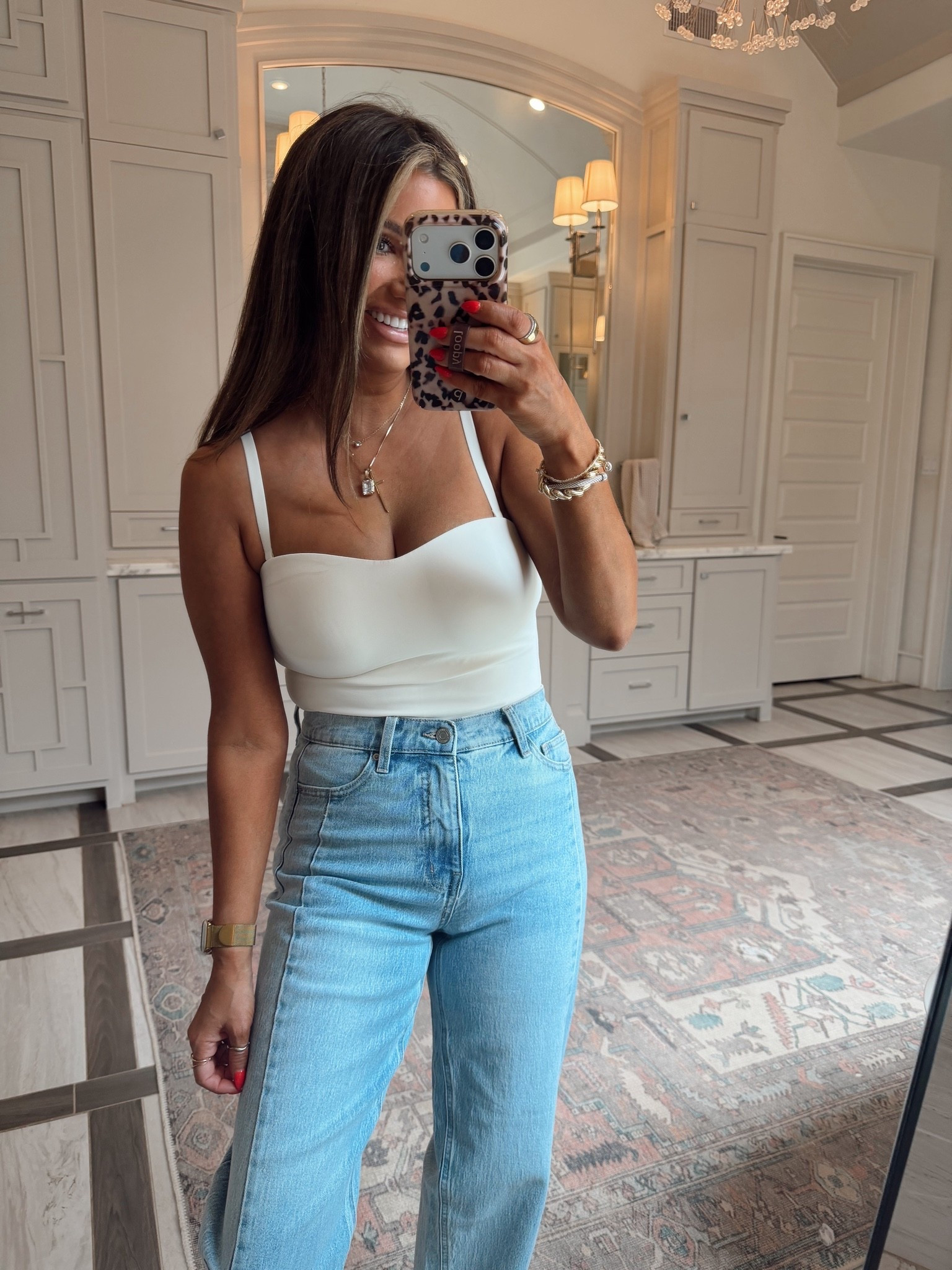 Loving these high-waisted jeans with a comfy tank top. Perfect for a casual day out!

#LTKgrwm #LTKootd #LTKdayinmylife