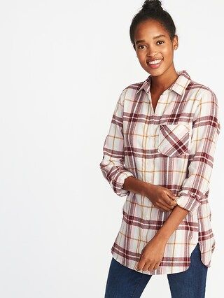 Relaxed Twill Tunic Shirt for Women | Old Navy US