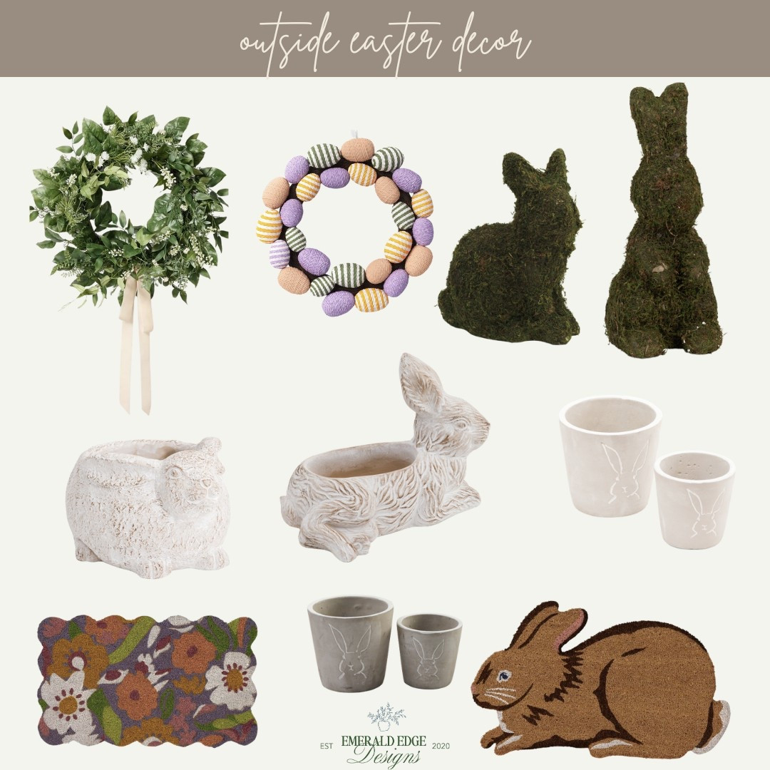 The porches seem to always get neglected, add a few of these cuties and your Easter guests will be loving it. 

#LTKHome #LTKSeasonal