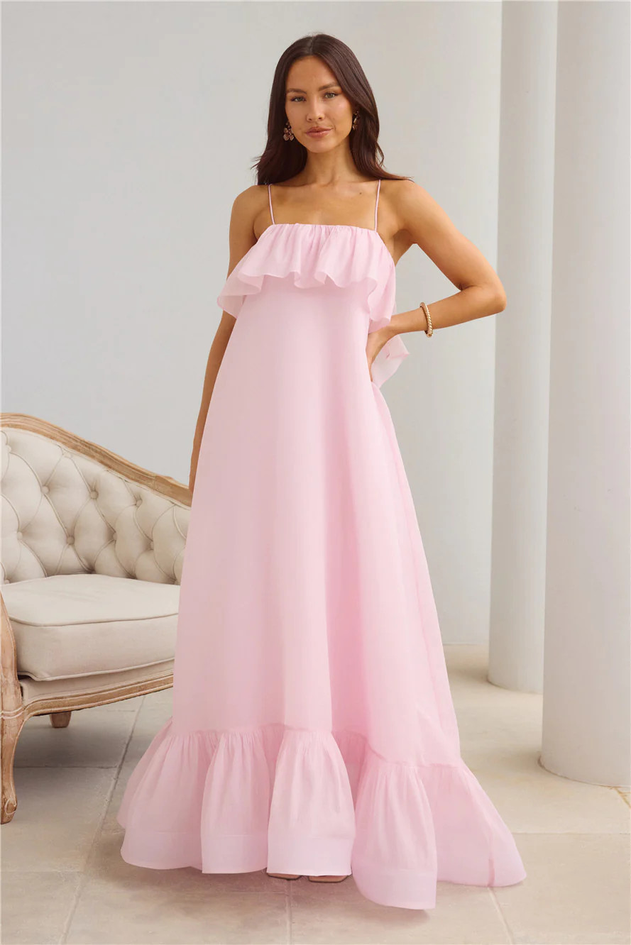 Flourishing Fantasy Maxi Dress Pink | Hello Molly (US)