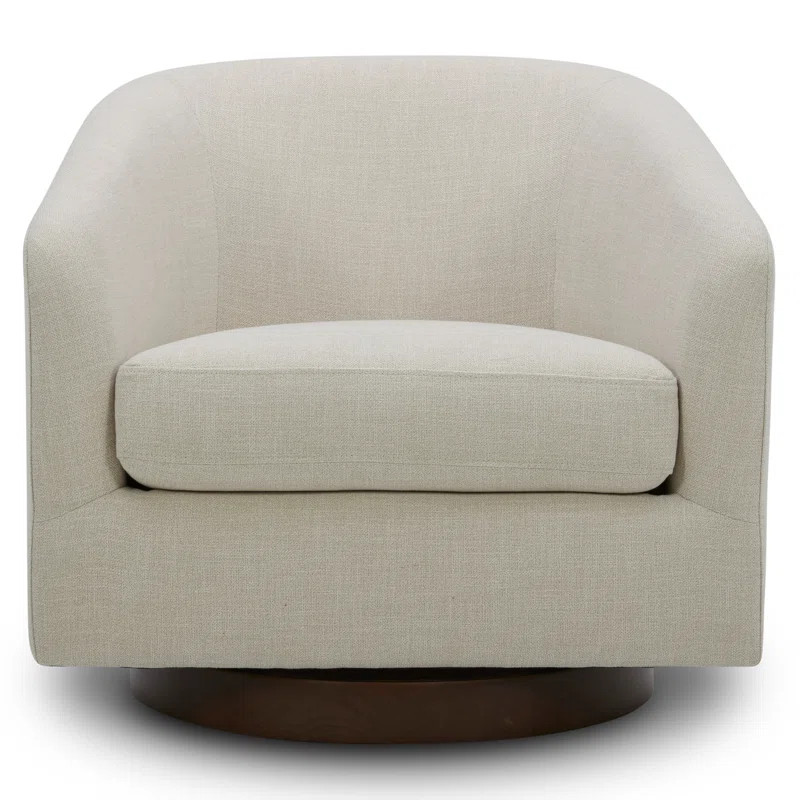 Bennett Upholstered Swivel Barrel Chair | Wayfair North America
