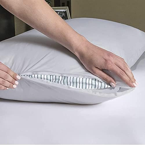 Body Size Pillow Protector Gray – Waterproof Pillow Cover Hypoallergenic Zippered Encasement | Amazon (US)