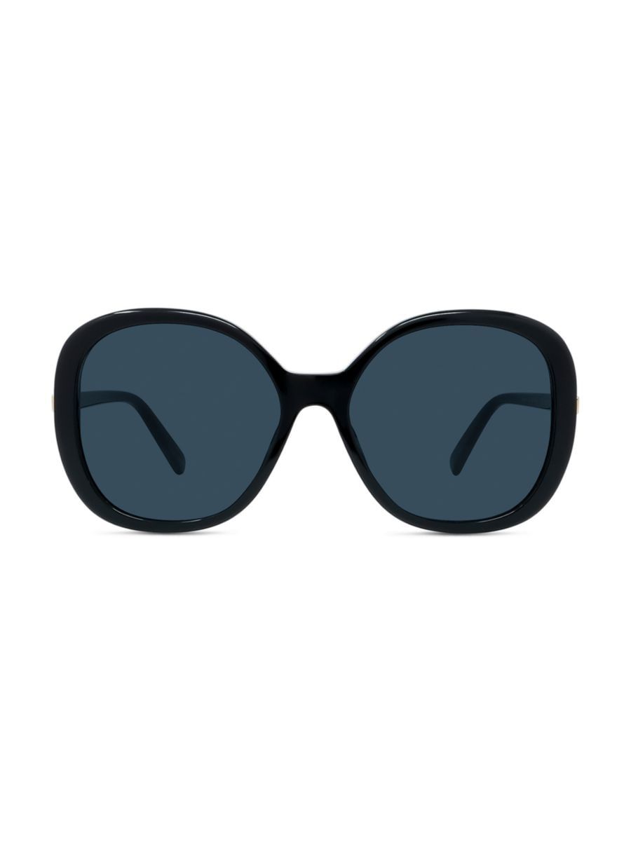 Shop Stella McCartney Round Shiny 58MM Gradient Sunglasses | Saks Fifth Avenue | Saks Fifth Avenue