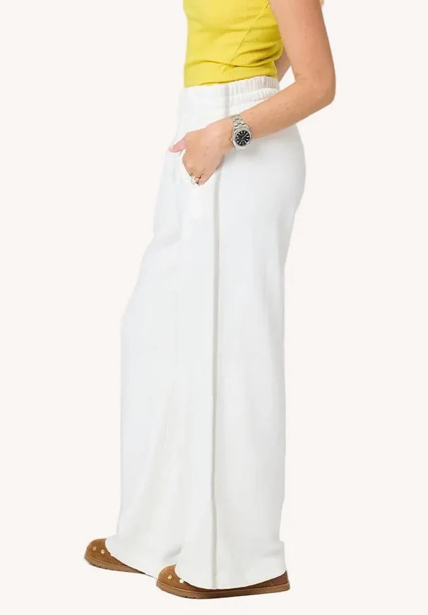 Weekend Palazzo Sweatpant - Cream // Kerri Rosenthal | Ama La Vita