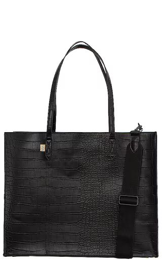 The Large Work Tote in Black Croc | Revolve Clothing (Global)