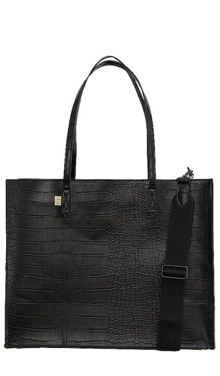 The Work Tote in Black Croc | Revolve Clothing (Global)