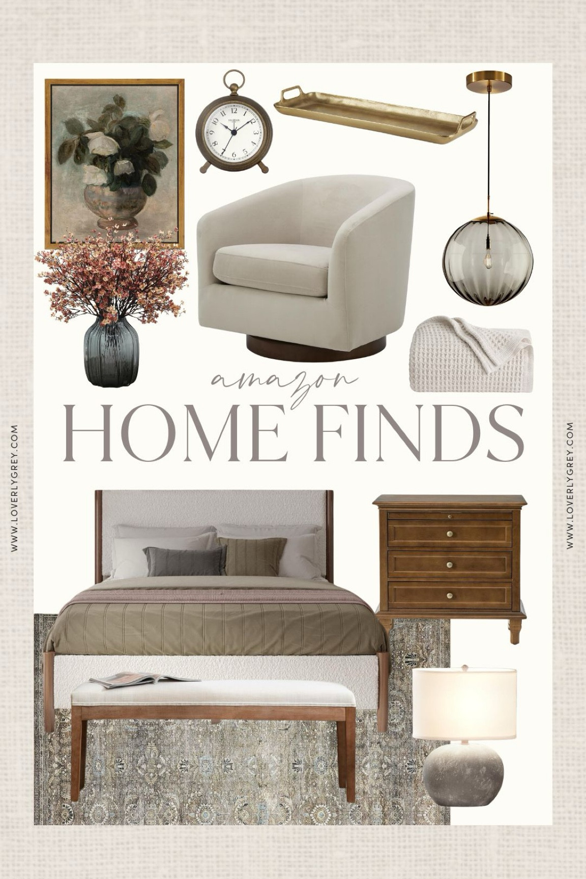 Amazon home finds. This upholstered bed and floral wall art are perfect for a bedroom refresh. Loverly Grey, Amazon 

#LTKSeasonal #LTKHome #LTKStyleTip