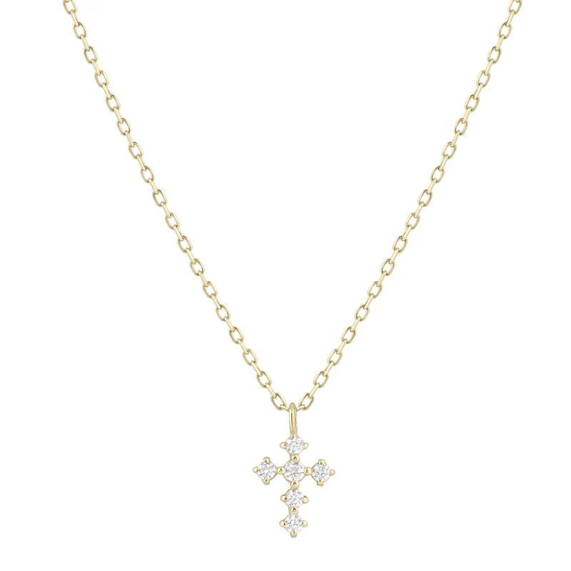 Diamond Cross Necklace | Electric Picks Jewelry