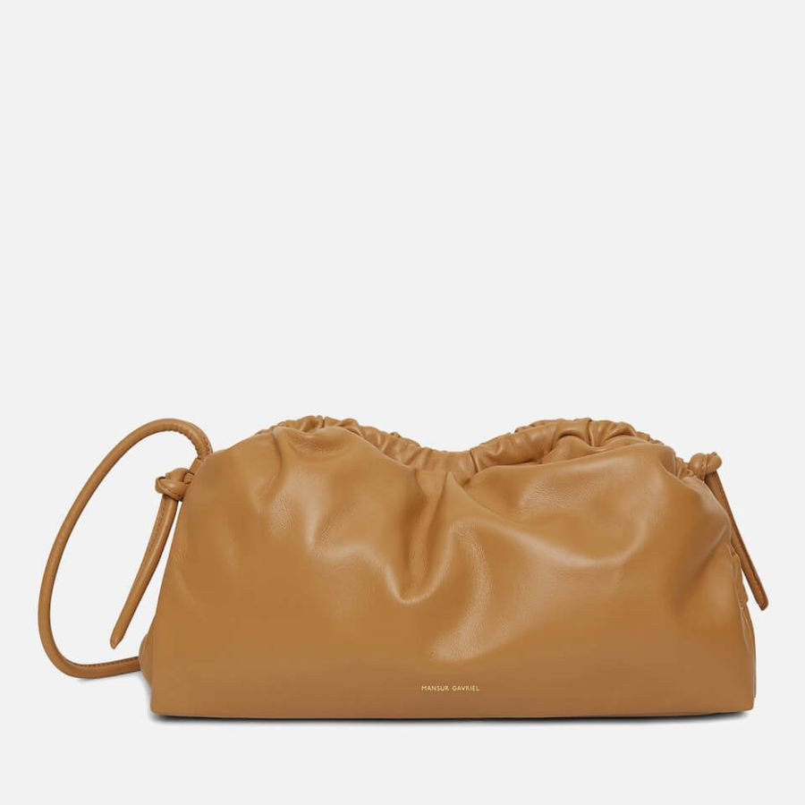 Mansur Gavriel Cloud Gathered Leather Clutch | Coggles (Global)