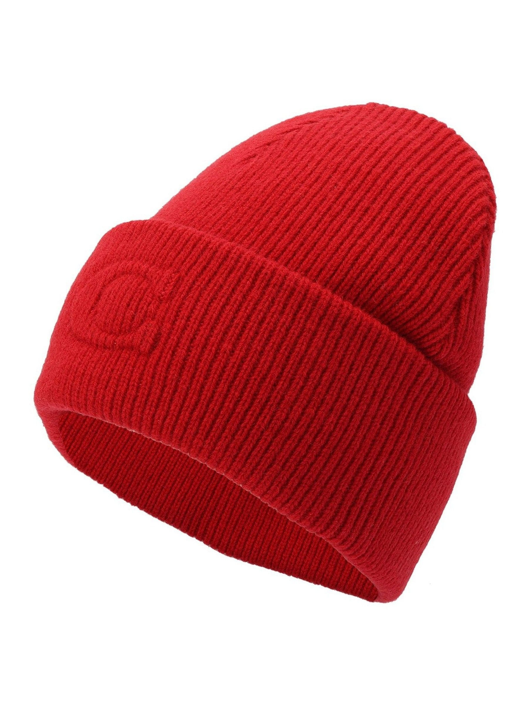 Coach COACH Red Embossed C Knit Beanie | Next US