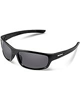 Polarized Wrap Around Sport Sunglasses for Men Women UV400 Sports Sun Glasses | Amazon (US)