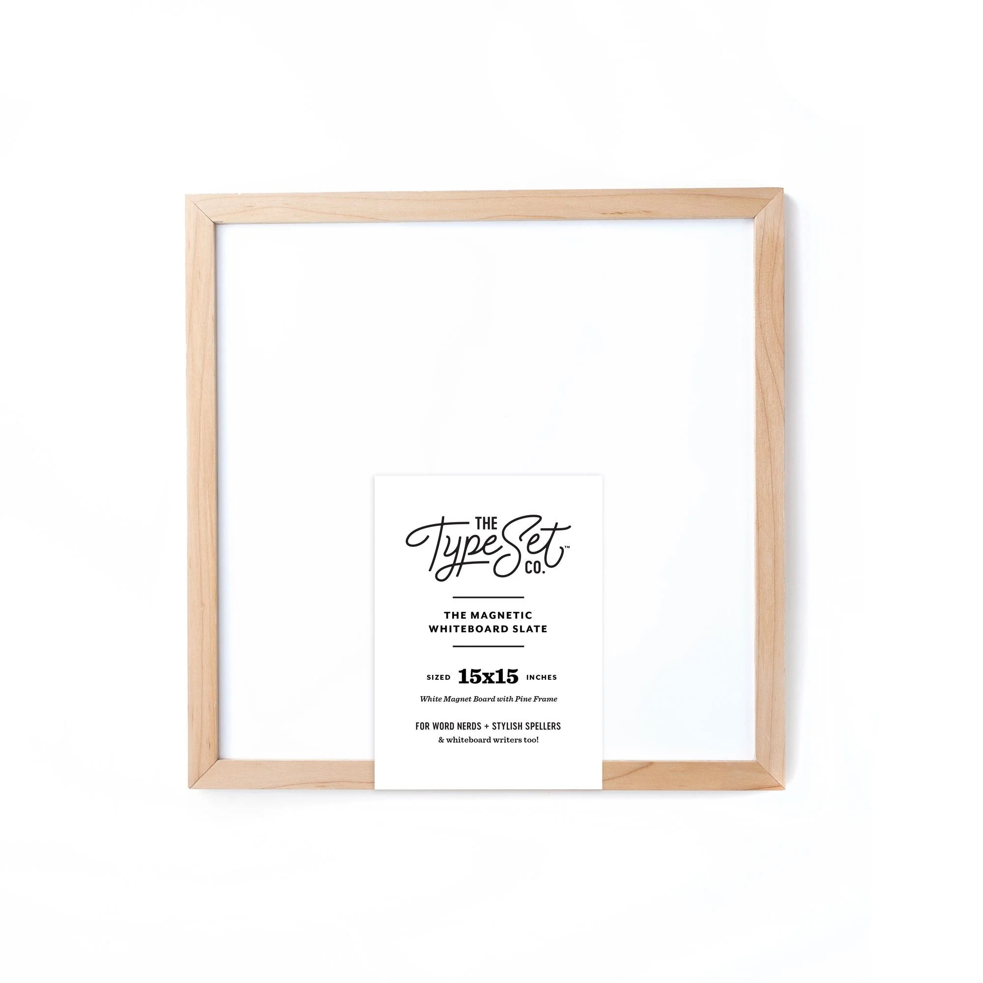 15x15 Magnetic Whiteboard | The Type Set Co.