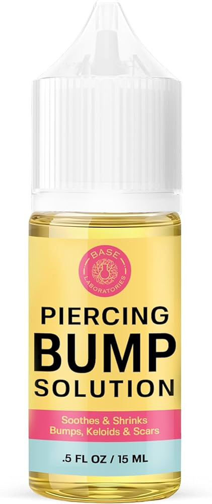 BASE LABORATORIES Piercing Bump Solution & Keloid Bump Removal | Soothing Piercing Aftercare for ... | Amazon (US)