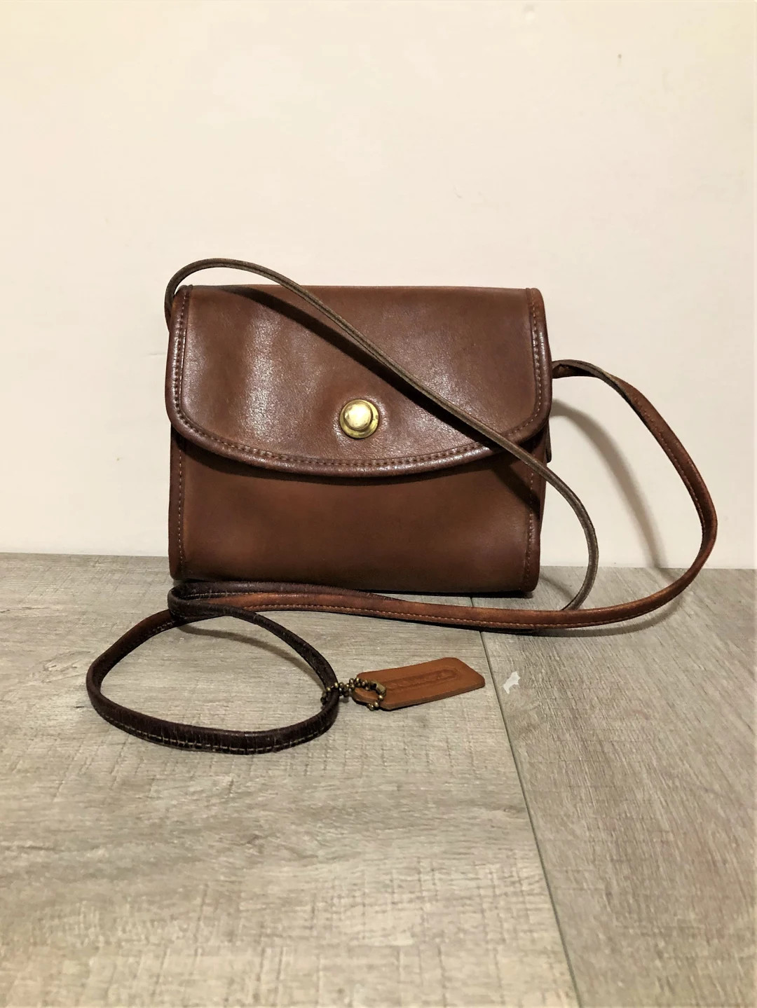 Coach 9892 Chrystie Bag British Tan Leather Crossbody USA | Etsy (US)