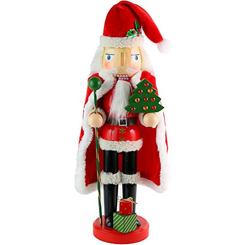 Ornativity Christmas Santa Claus Nutcracker - Holiday Wooden Xmas Nutcracker Santa Figure Home Decoration 13.5" | Amazon (US)