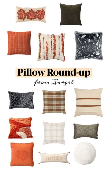 Autumn and Halloween inspired throw pillow round-up from Target! 

#LTKhome #LTKSeasonal #LTKHoliday