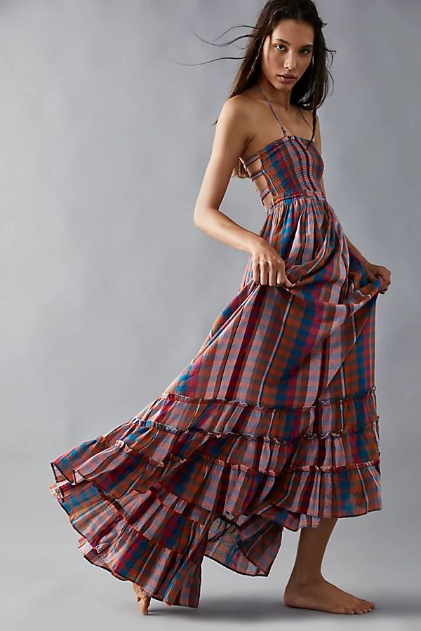 Extratropical Plaid Maxi Dress by Amanat at Free People, Multi Combo, S | Free People (Global - UK&FR Excluded)