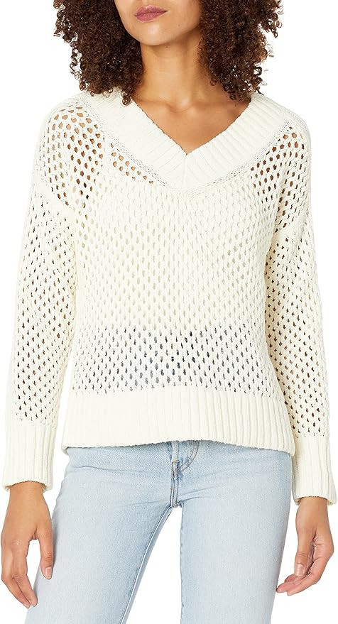 Club Monaco Women's Mesh Boucle Sweater | Amazon (US)