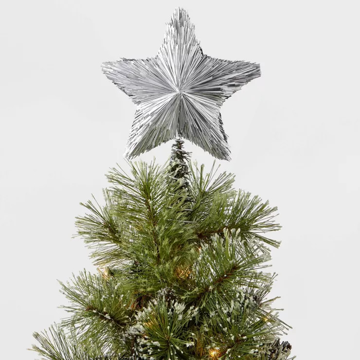 11" Tinsel Star Tree Topper - Wondershop | Target