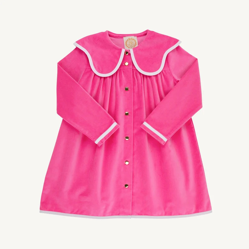 Tabitha's Teacher's Pet Dress - Winter Park Pink Velveteen | The Beaufort Bonnet Company