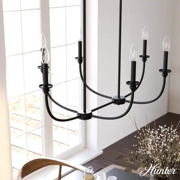 Hunter Southcrest Chandelier - Entry, Dining Table, Kitchen Island - Farmhouse, Transitional, Can... | Bed Bath & Beyond