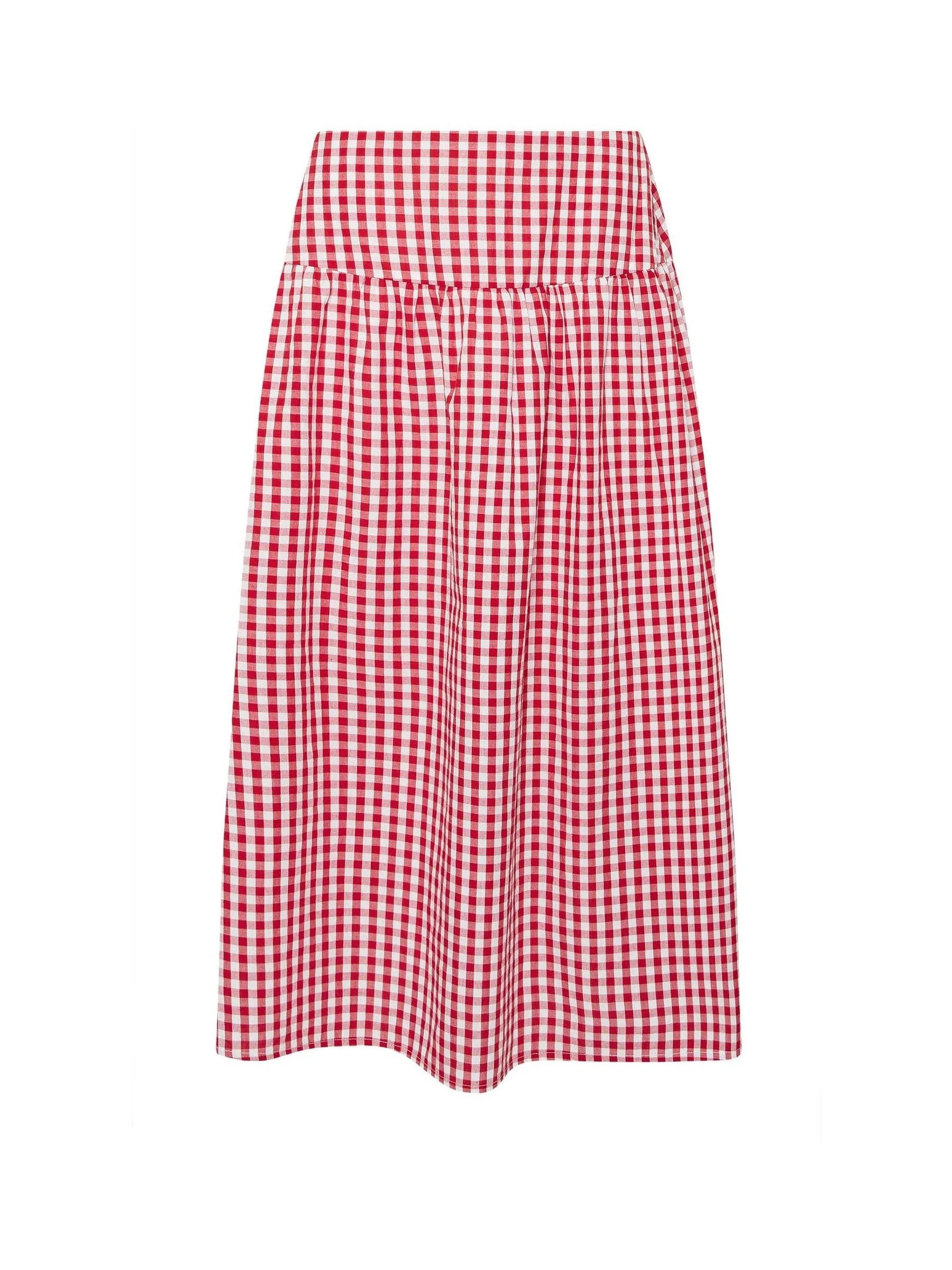 PixieGirl Petite Red Gingham Check Maxi Skirt 6petite | Next US