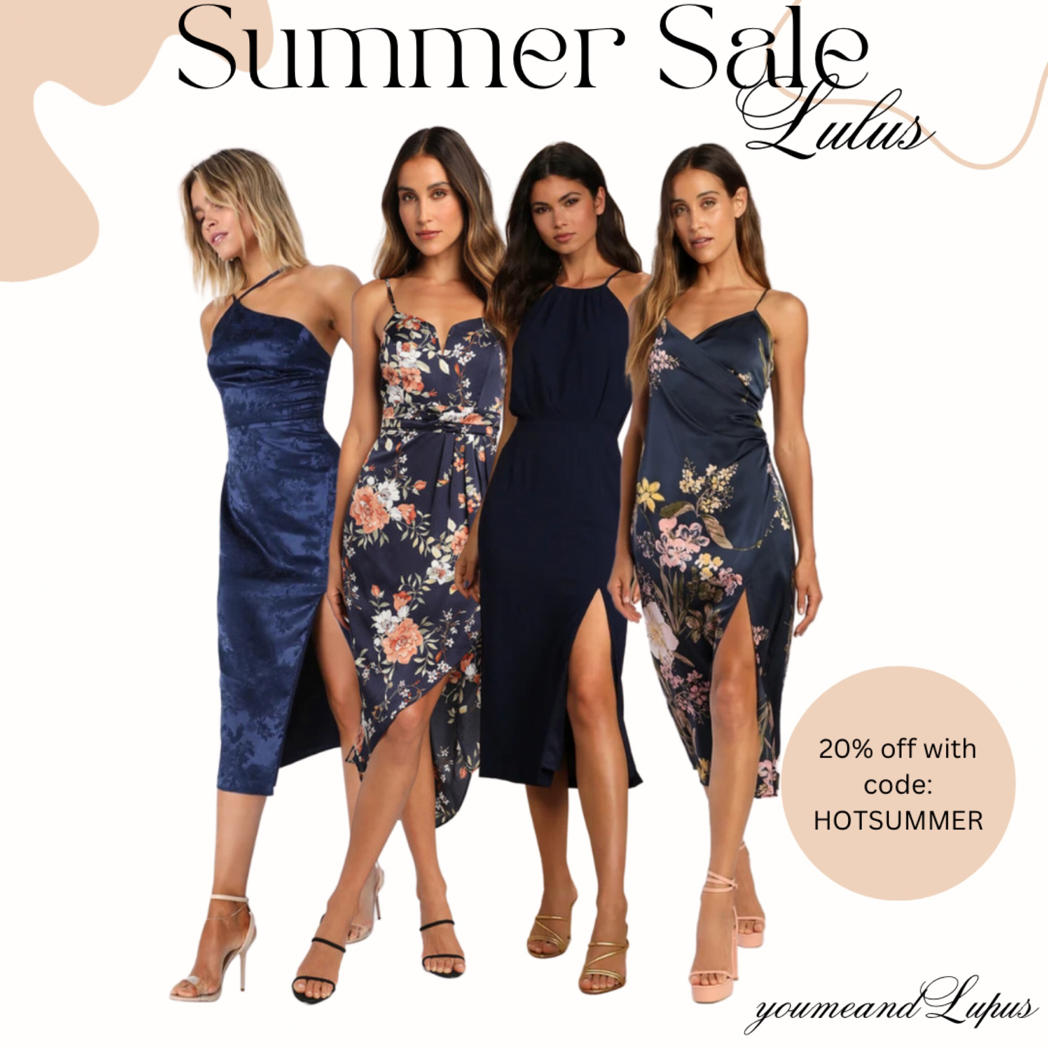 Lulus hot summer sale. Get 20% off now using code: HOTSUMMER
Dresses, lulus finds, sale, maxi dresses, dark blue dresses, cocktail dresses, wedding guest gowns, bridal shower dresses, YoumeandLupus 

#LTKsalealert #LTKSeasonal #LTKFind