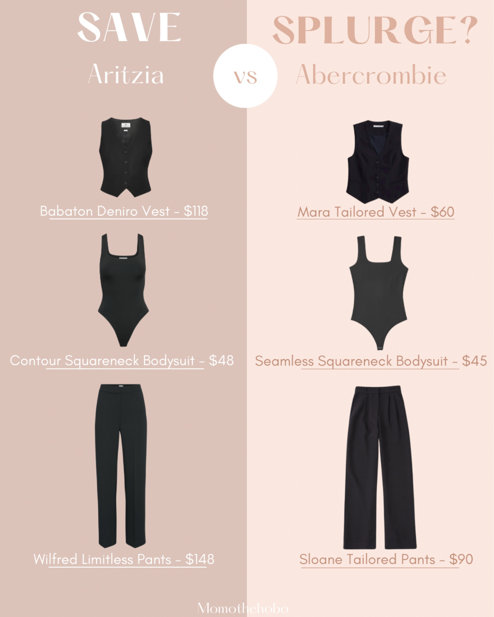 Battle of the Basics: Save or Splurge? 🛍️✨ Aritzia vs. Abercrombie – Which closet staple are you investing in? #FashionDecisions #WardrobeEssentials

#LTKStyleTip #LTKSaleAlert #LTKWorkwear