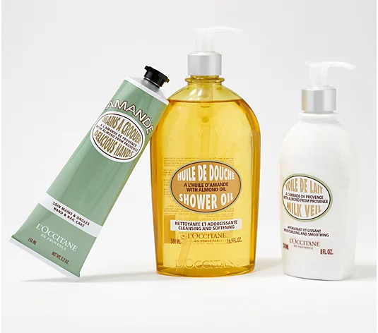L'Occitane Almond Delicious Hand & Body 3-pc Collection - QVC.com | QVC