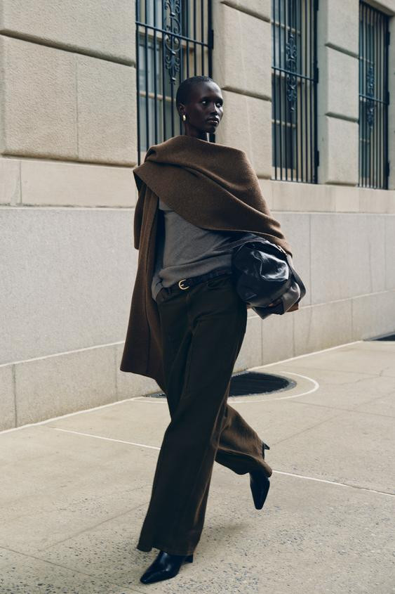 LONG KNIT CAPE | Zara US