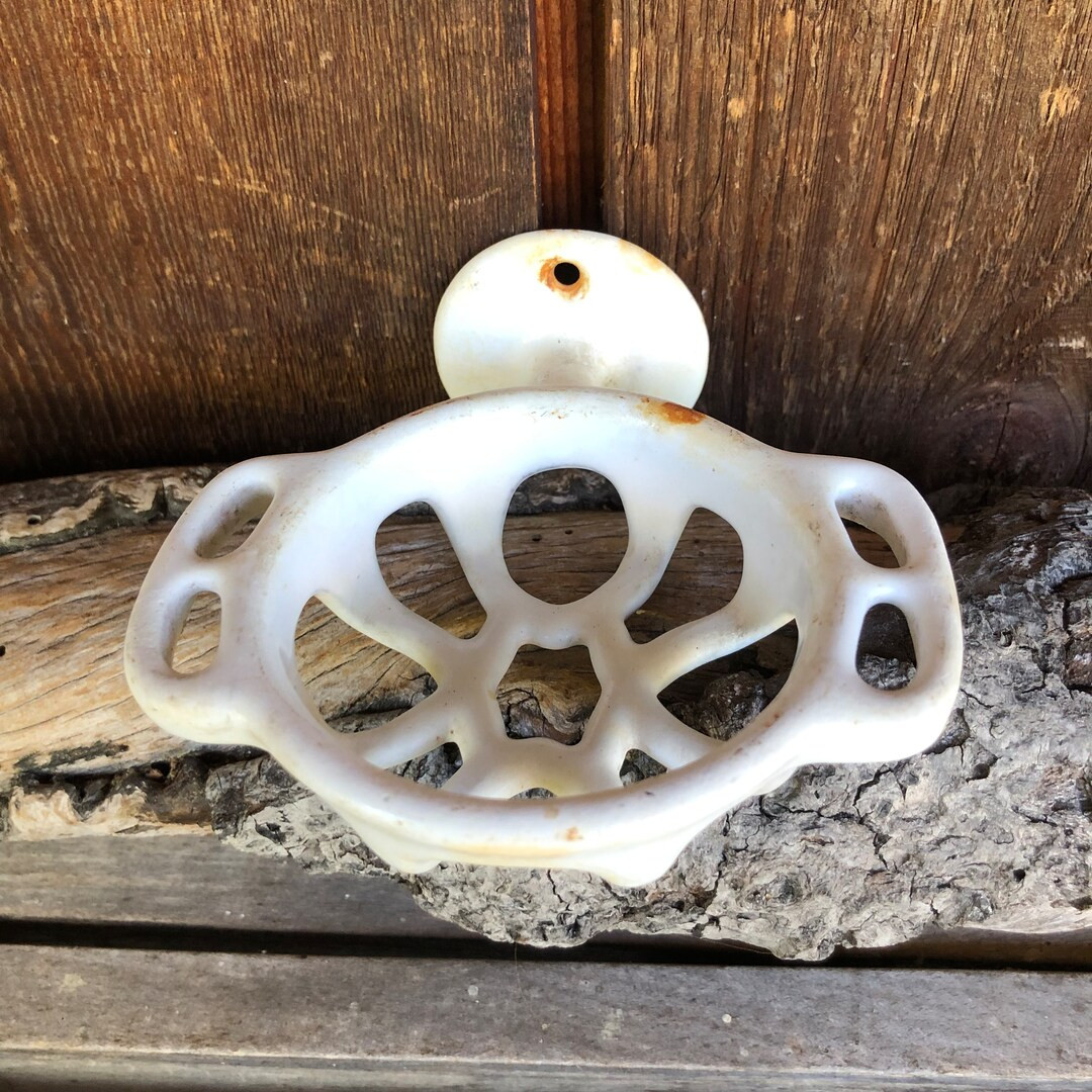 Vintage Cast Iron Wall Mount Bathroom Toothbrush / Cup Holder - Primitive Rustic | Etsy (US)